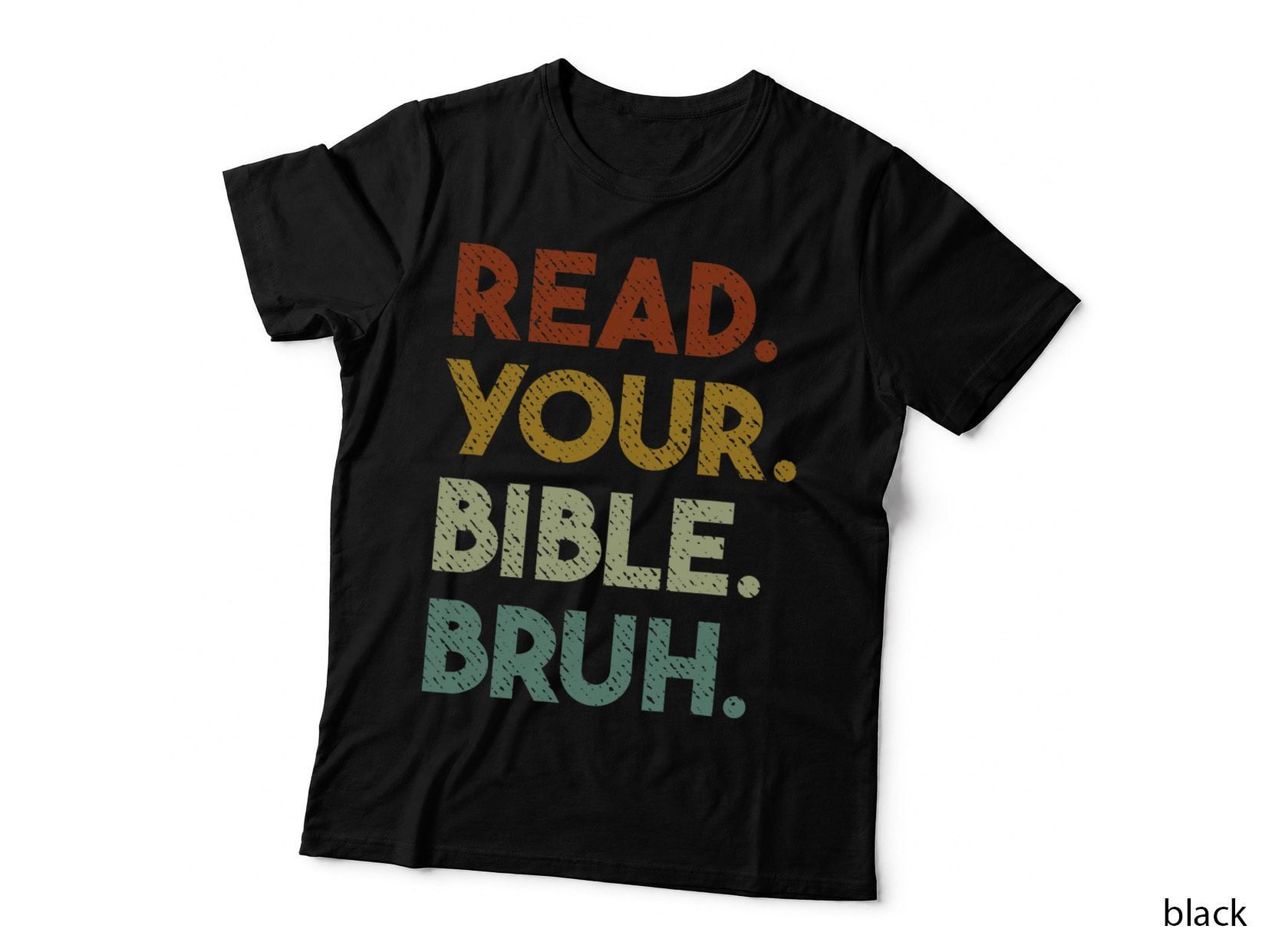 Read Your Bible Bruh Funny Christian Church Pastor T-Shirt