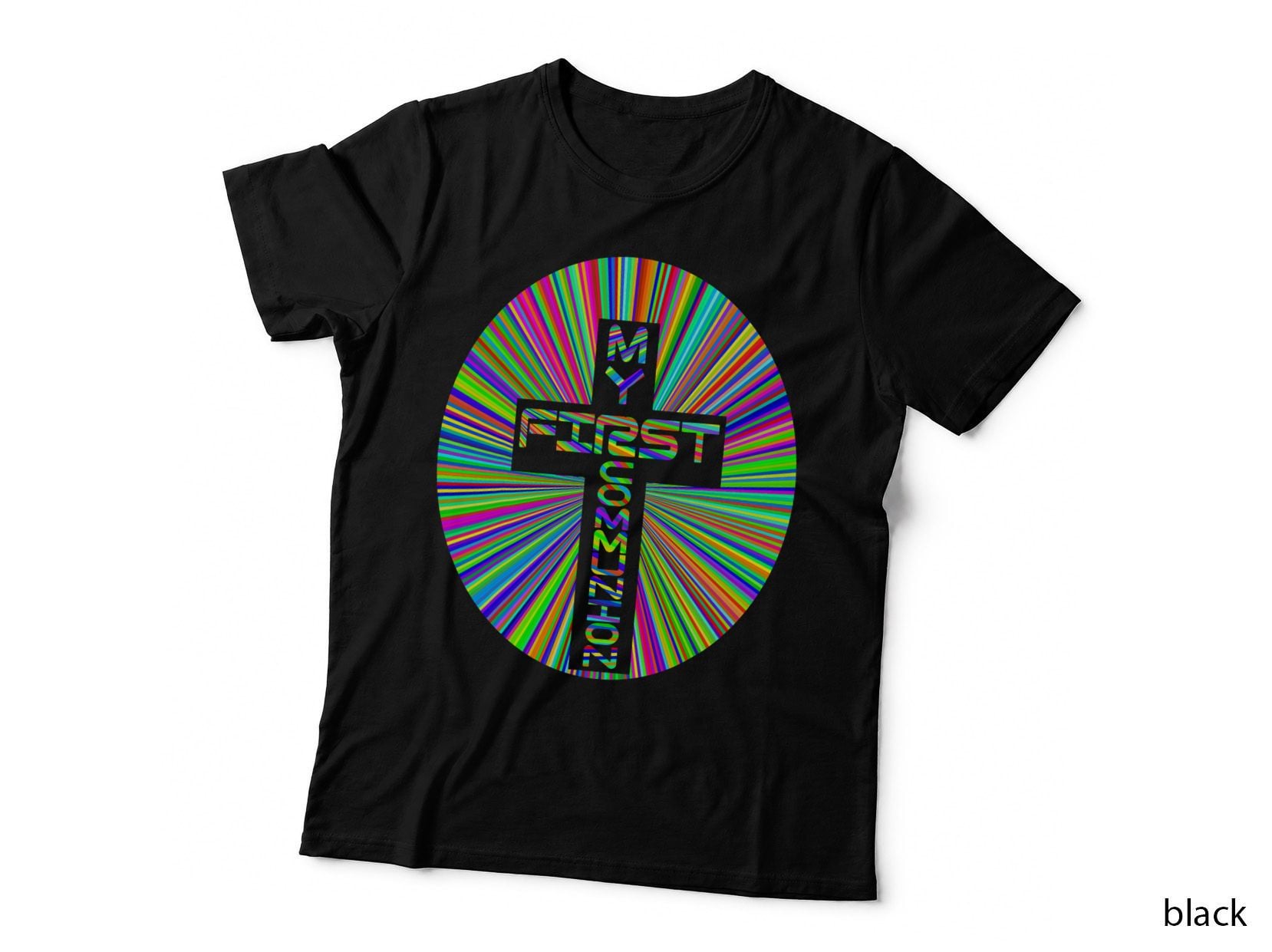 Religious My First Communion Cross Christian Faith Church T-Shirt