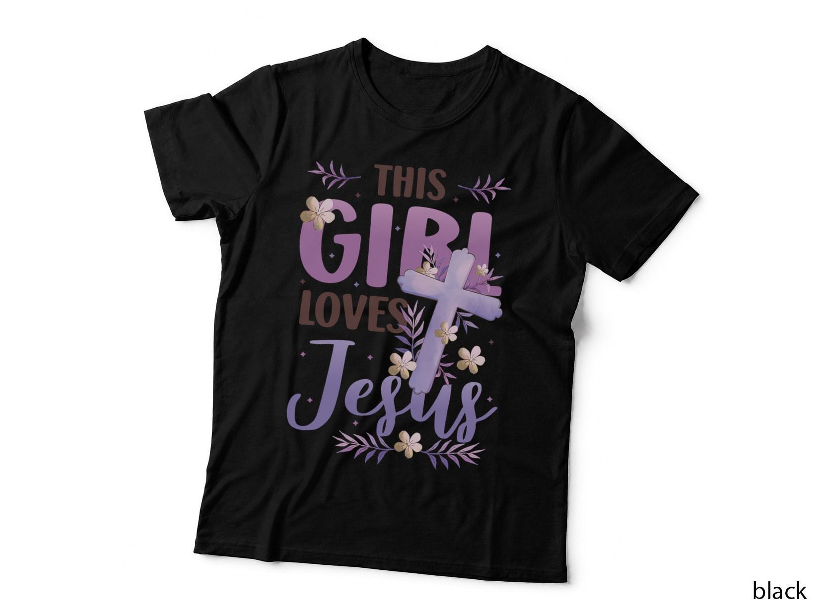 This Girl Loves Jesus Cute Christian Girl Jesus T-Shirt