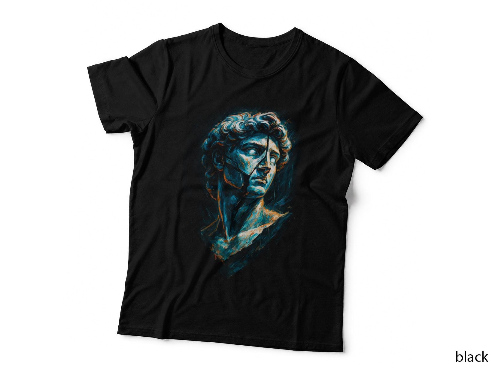 Apollo T-Shirt, Halftone Greek God of Light Graphic Tee, Ancient Greece Shirt
