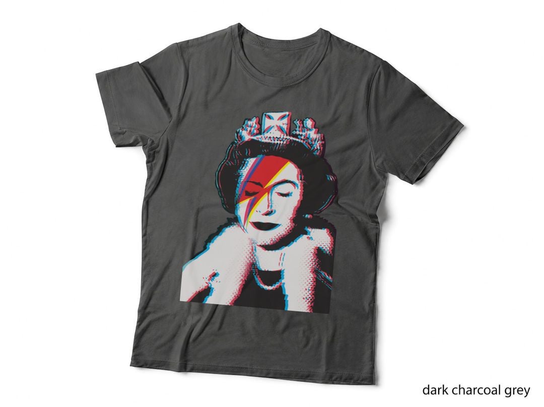 Banksy UK England God Save the Queen Elisabeth Rockband Face Makeup T-Shirt