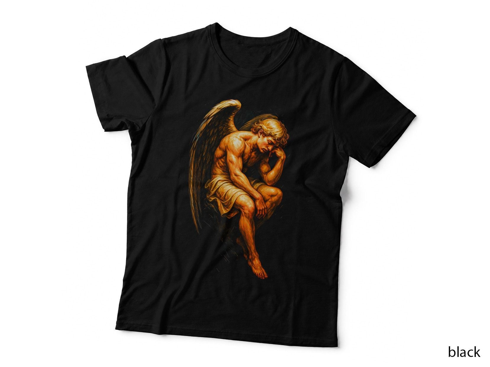 Eros T-Shirt, Halftone Greek God of Love Graphic Tee