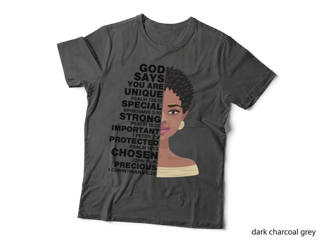 God Says You Are Unique Special Strong Important Protected Kwanzaa T-Shirt