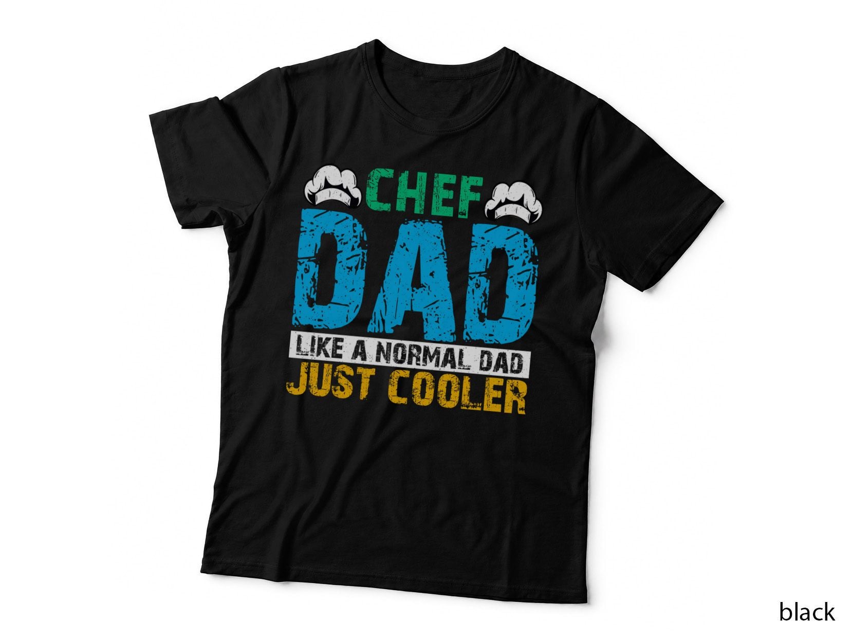 Chef Dad Like a Normal Dad Just Cooler Heartbeat T-Shirt
