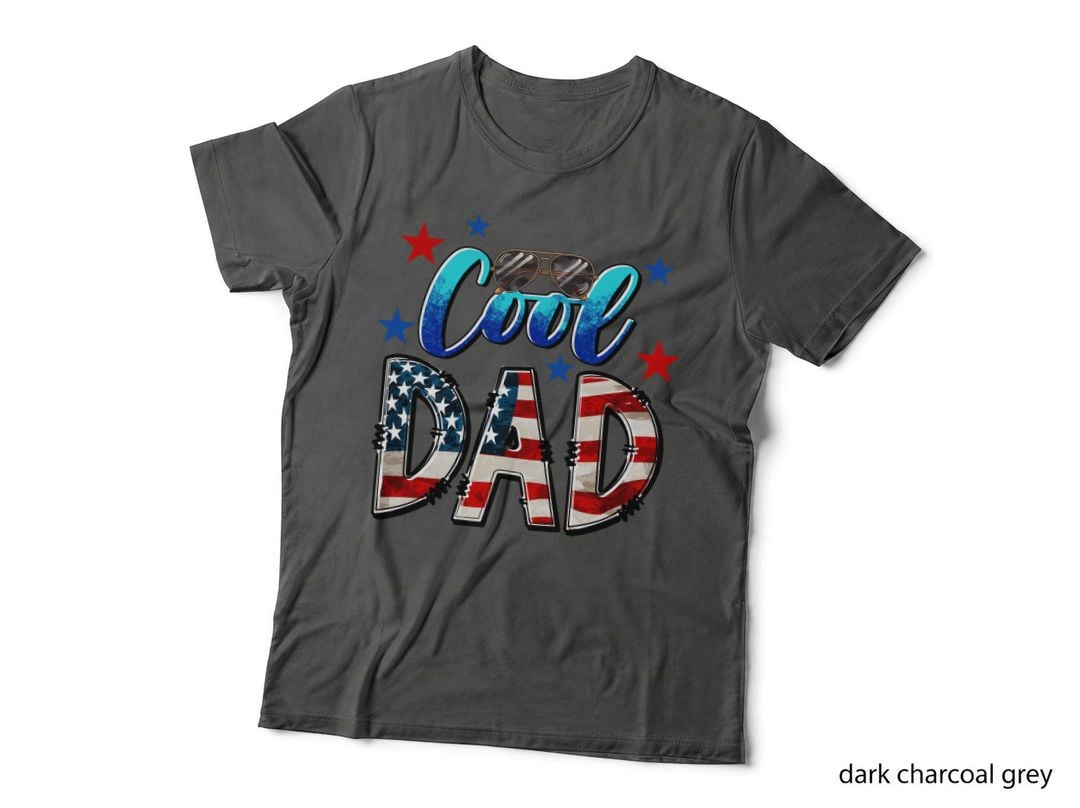 Cool Dad Fathers Day T-Shirt, Patriotic Sunglasses Graphic Tee