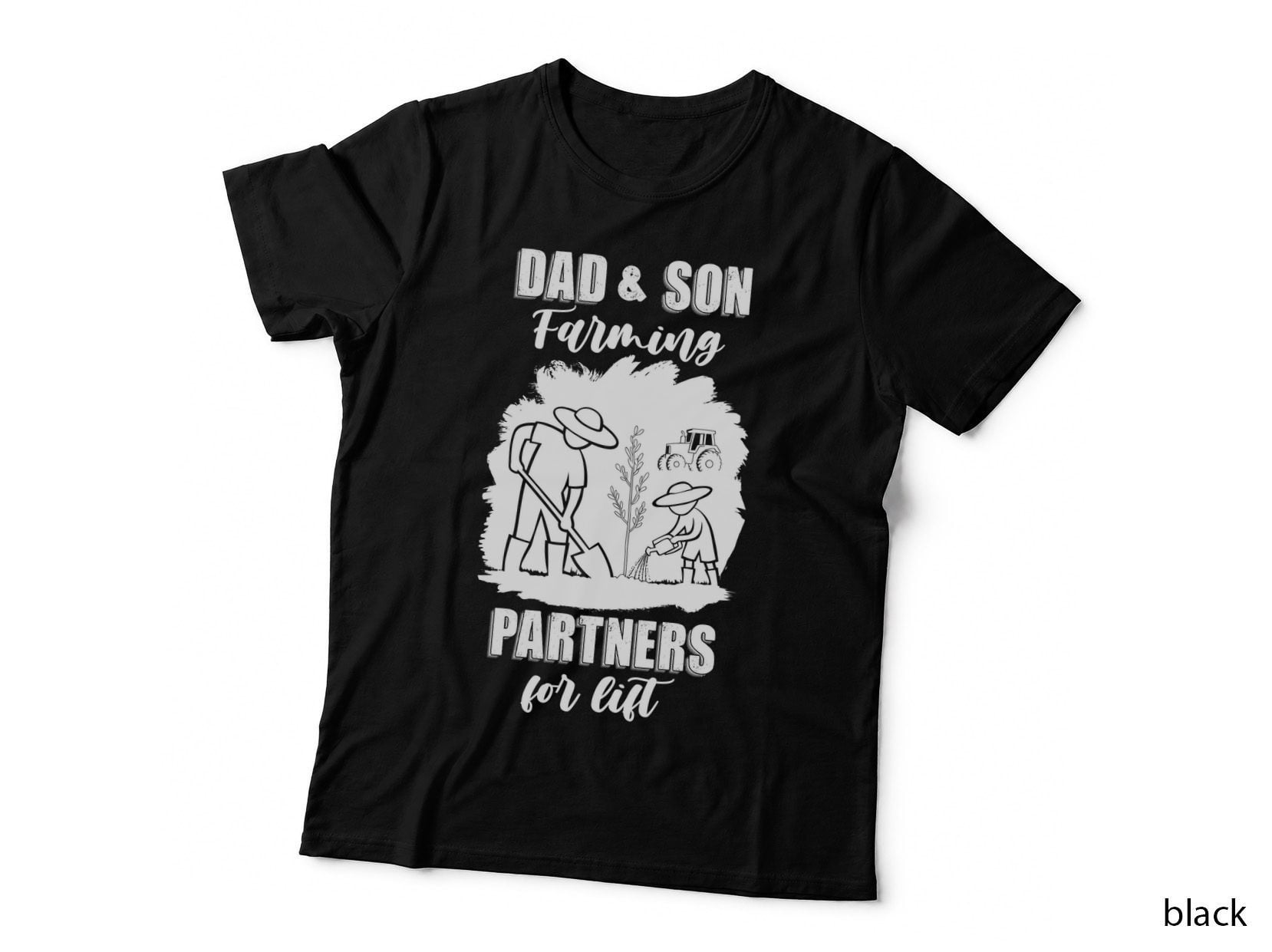 Dad & Son Farming Partners for Lift Fathers Day T-Shirt