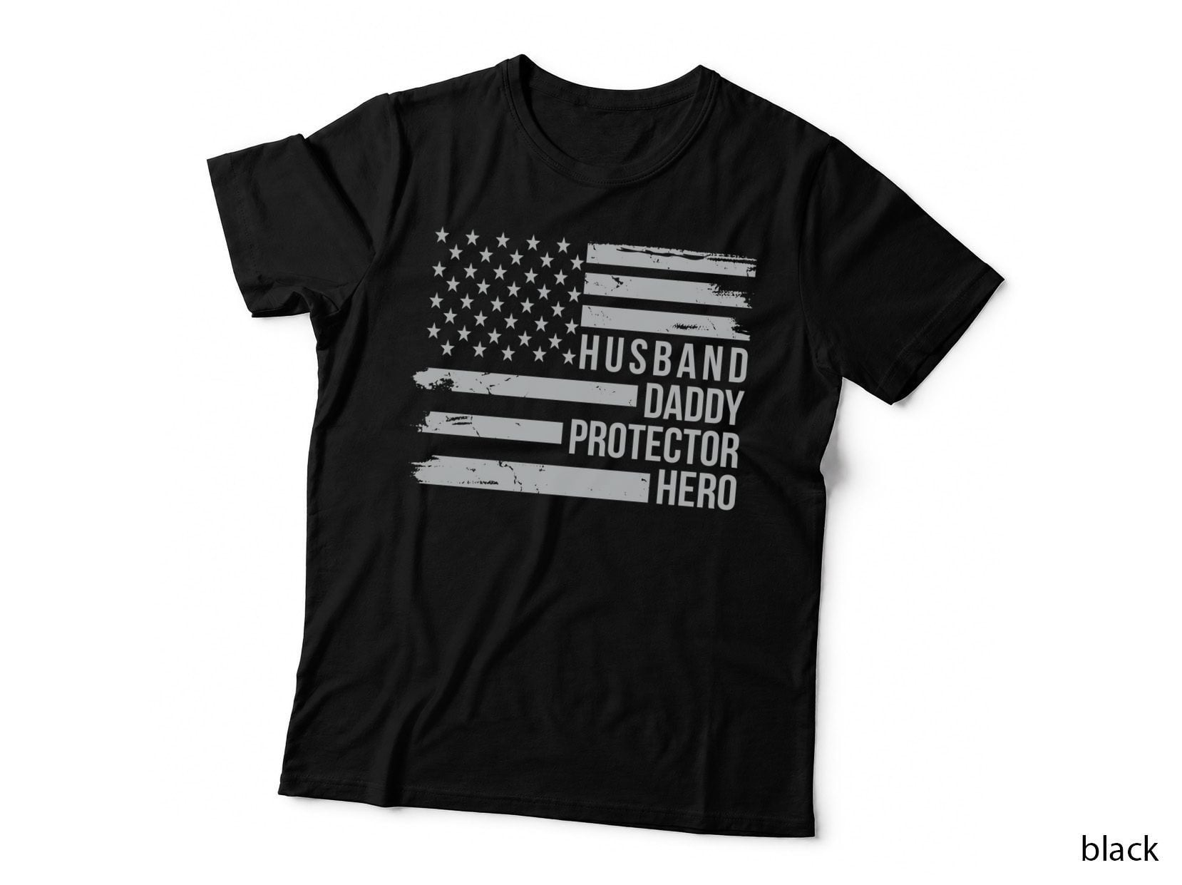 Husband Daddy Protector Hero Fathers Day T-Shirt