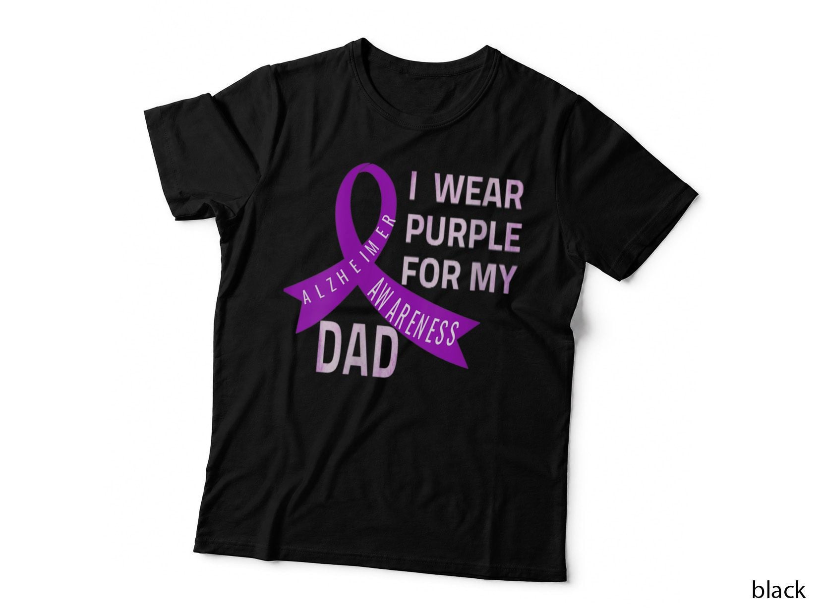 I Wear Purple for My Dad Alzheimers Awareness T-Shirt