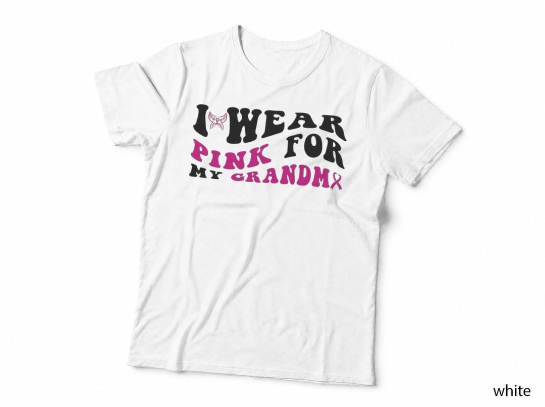 I Wear for Pink My Grandma Breast Cancer T-Shirt