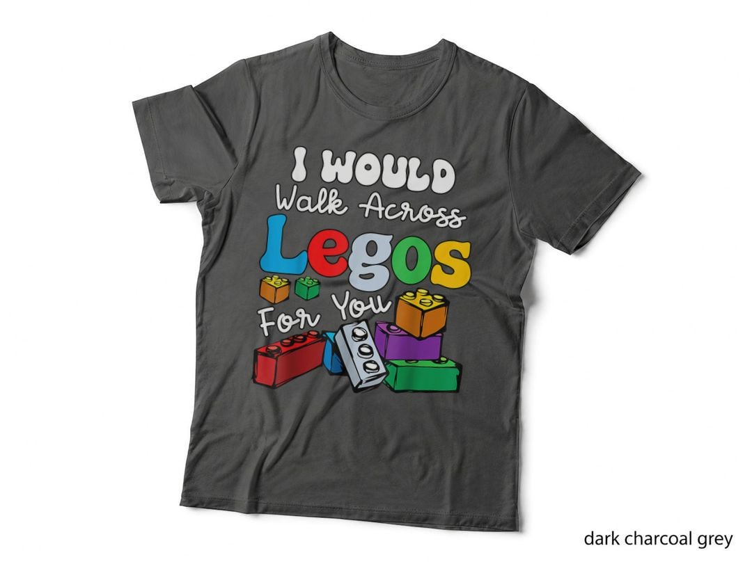 I Would Walk Across Building Blocks T-Shirt, Funny Parent Tee