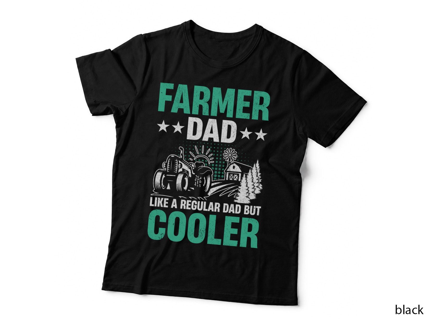 Like a Regular Dad but Cooler Farmer T-Shirt, Farmer Dad Scene Graphic Tee