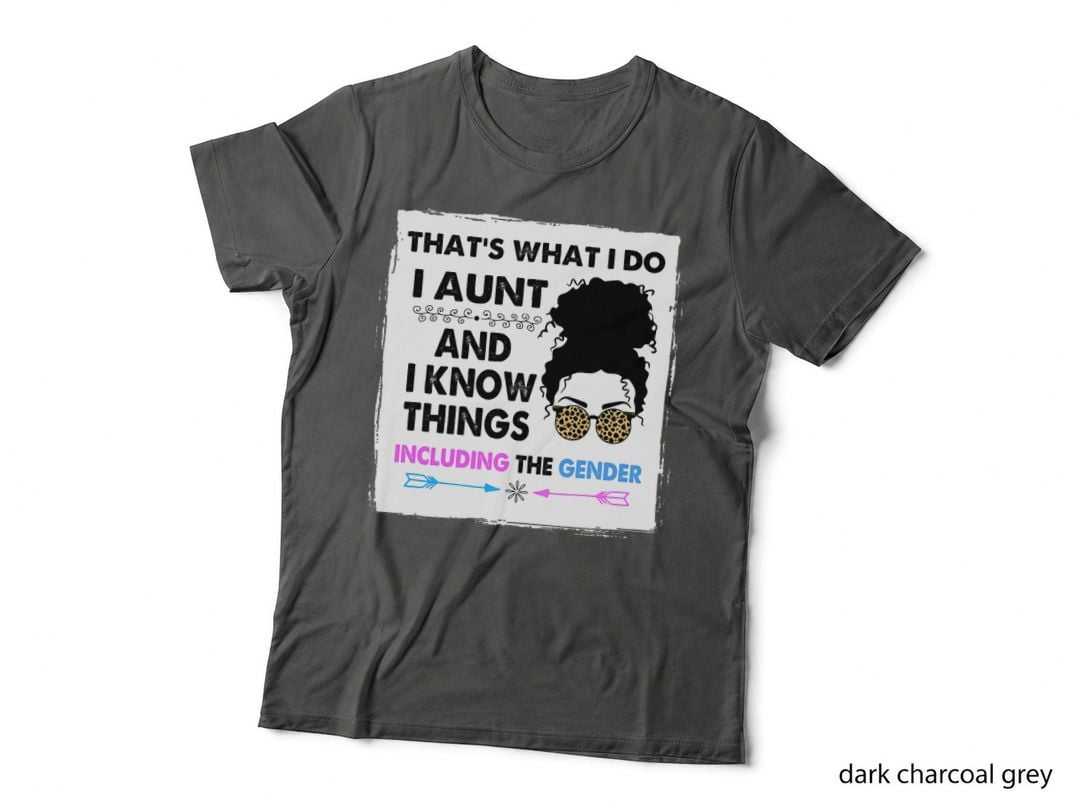 Auntie Keeper of the Gender Reveal Party Ideas Leopard T-Shirt