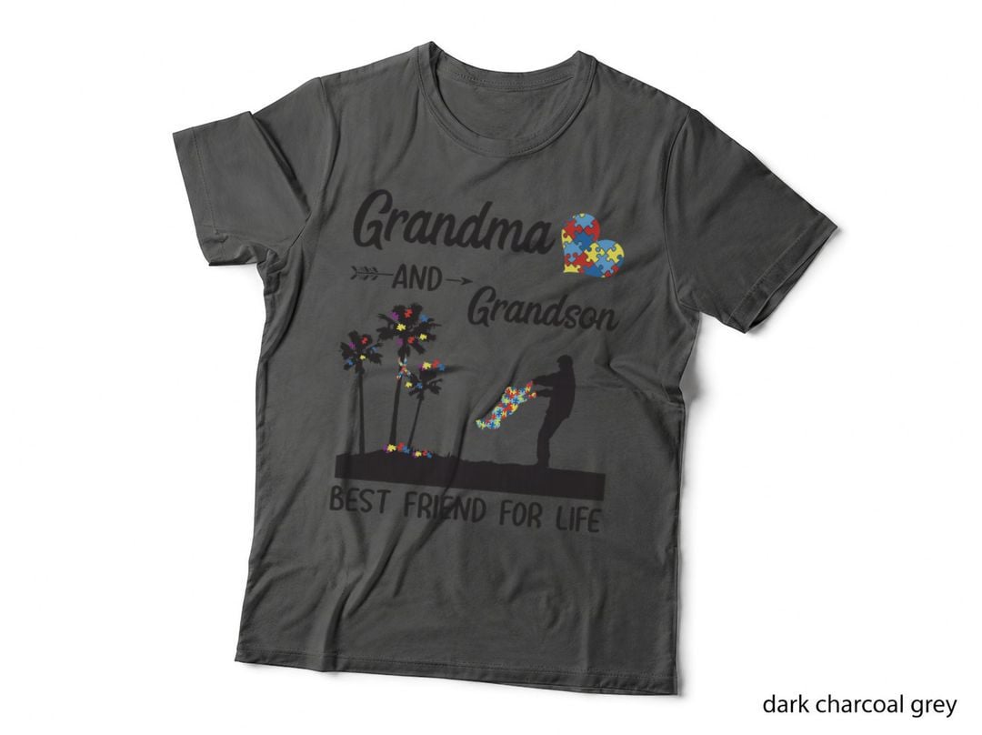 Autism Awareness Grandma and Grandson Best Friend for Life T-Shirt
