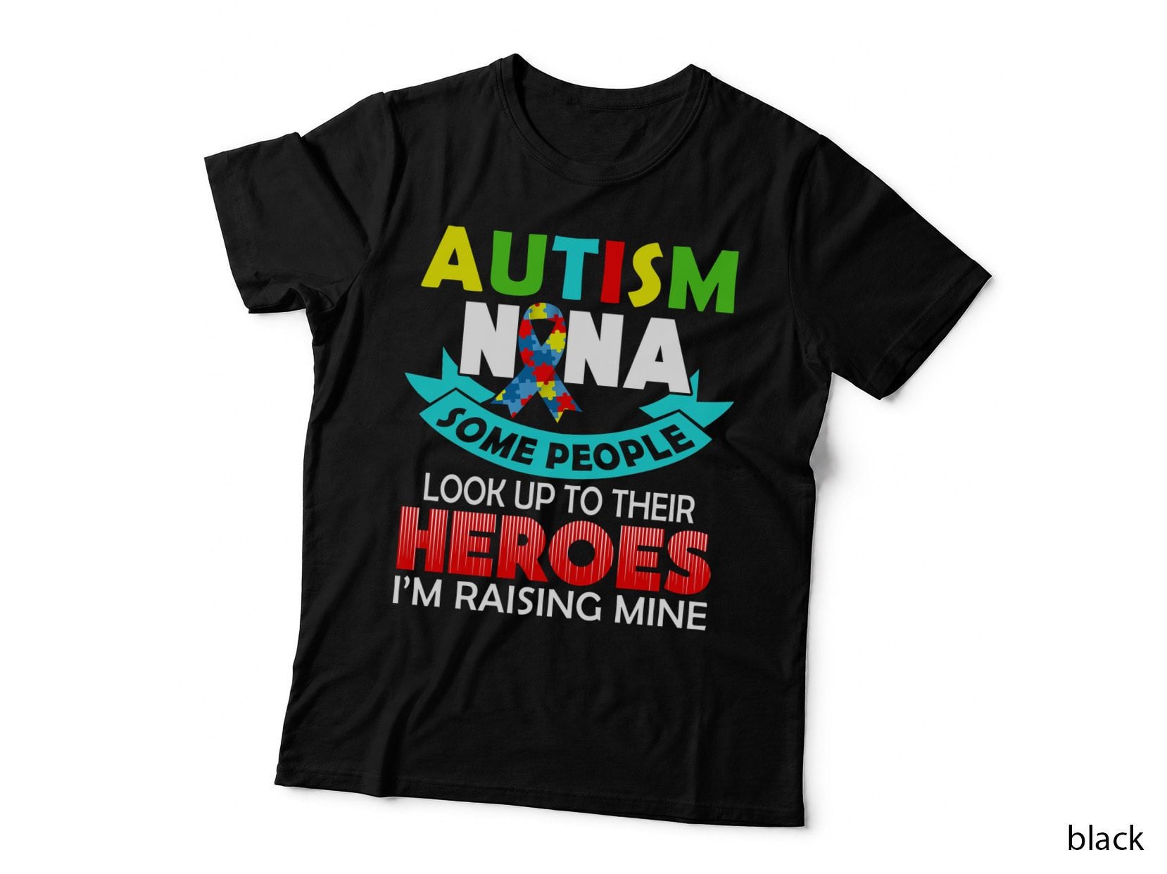 Autism Nana Shirt, Unique Strengths, Love Inclusion, Bold Colors, Gift T-Shirt