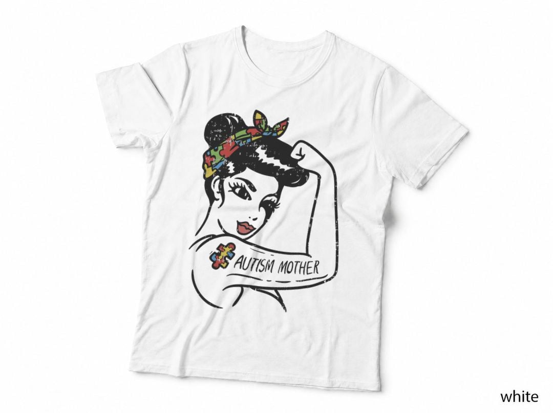 Autism Unbreakable Mother Shirt Mom Autistic Awareness Women T-Shirt