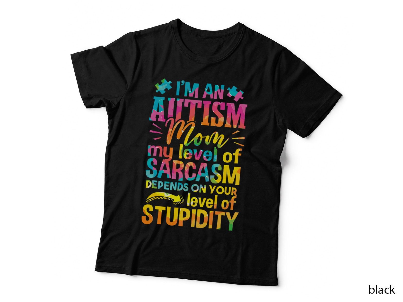 Autistic Awareness I'm an Autism Mom, Autism Mom Gift T-Shirt
