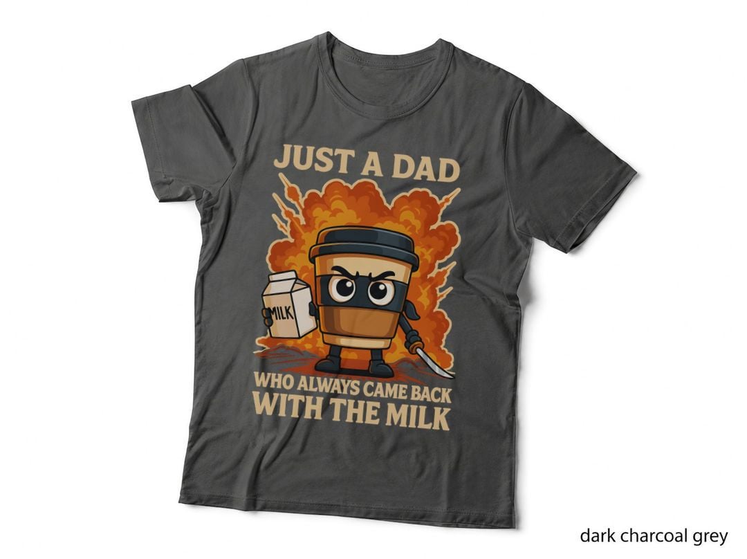 Cappuccino Assassino Italian Brainrot Dad T-Shirt, Came Back with Milk Gift