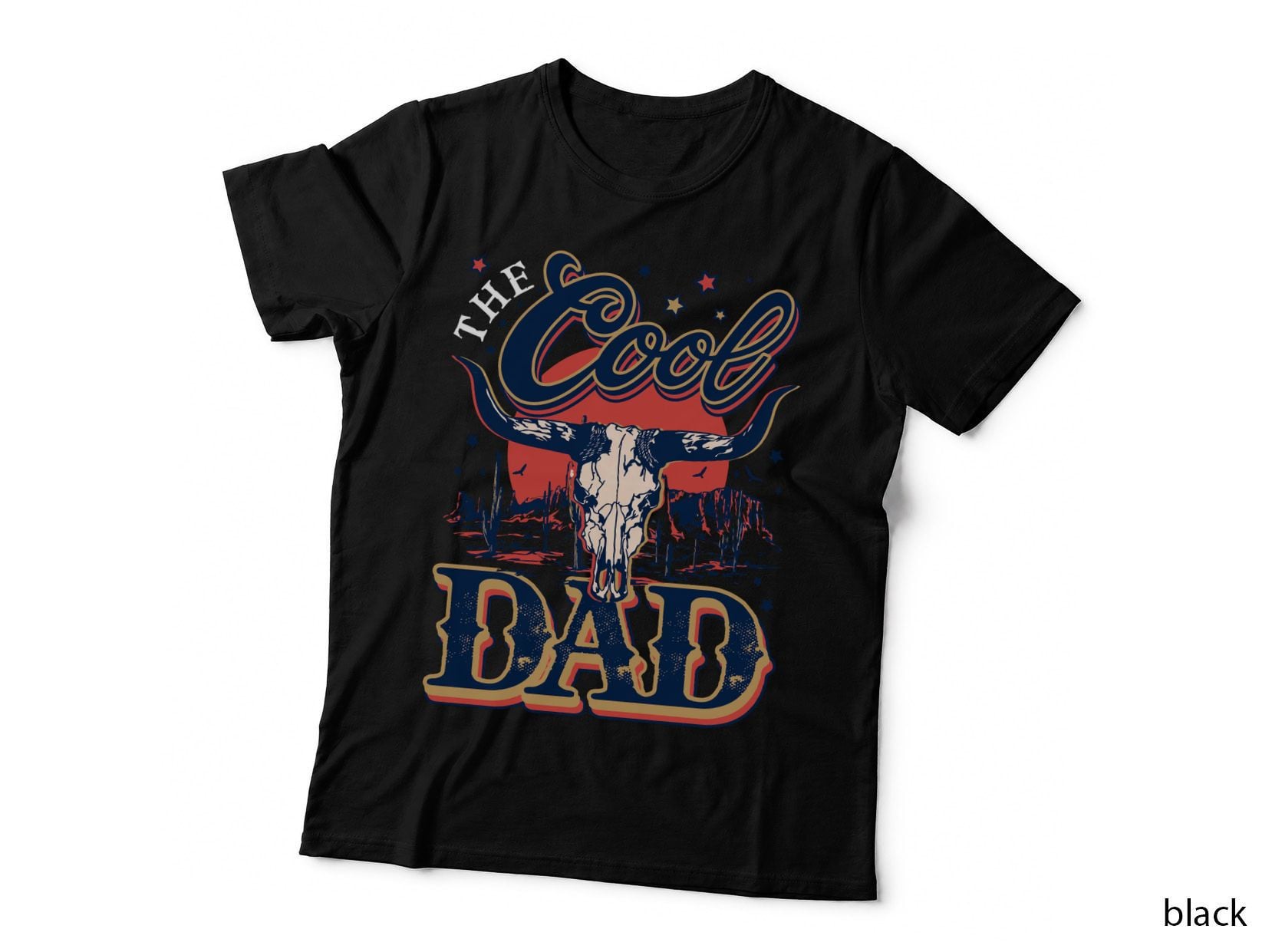 Cool Dad Cowboy Gifts, Gift for Him Father Cool Grandpa T-Shirt