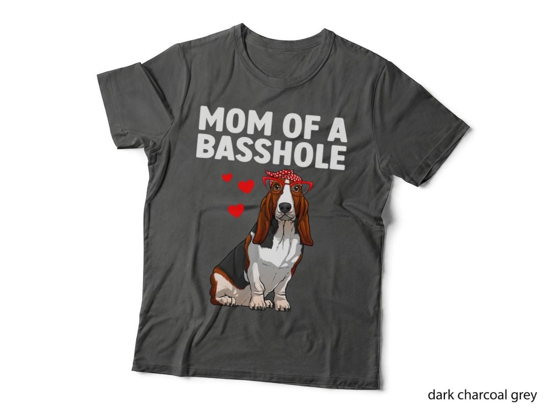 Cute Basset Hound Art for Mom Women Girls Basset Hound Lover T-Shirt