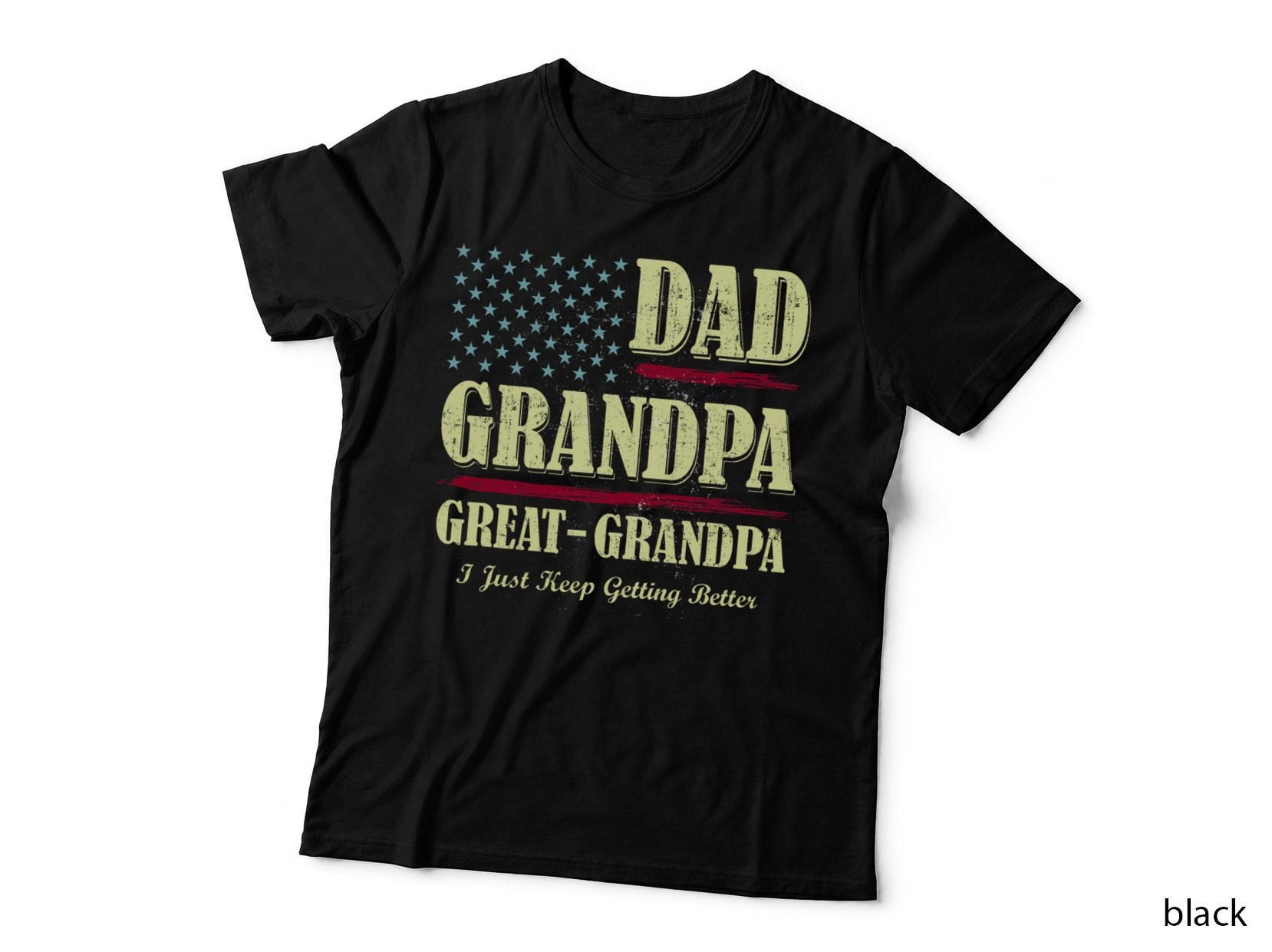 Dad Grandpa Great Grandpa I Just Keep Getting Better Vintage T-Shirt