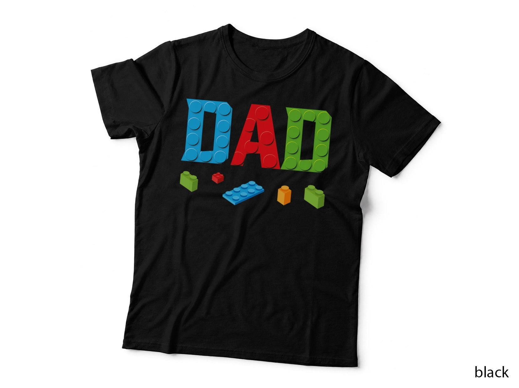 Dad Master Builder Building Bricks Blocks Family Set Parents 1 T-Shirt