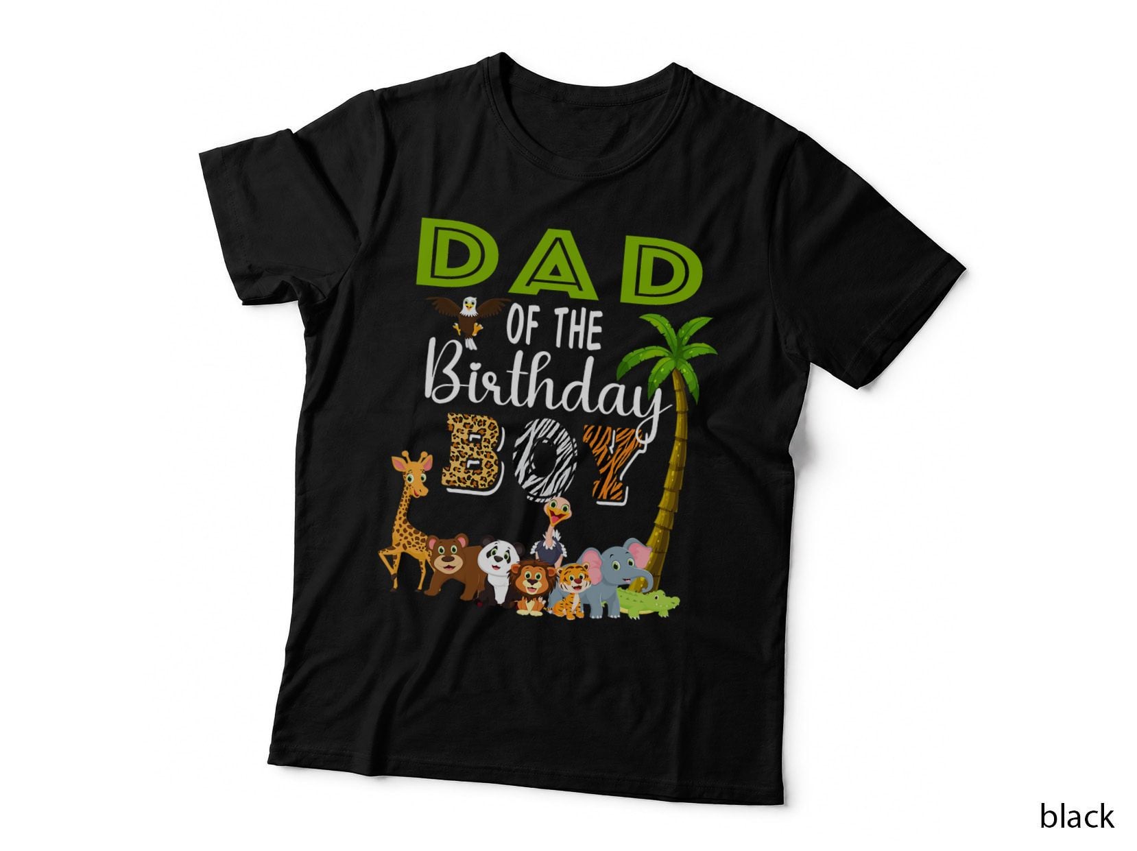 Dad of the Birthday Boy Wild Zoo Theme Safari Party T-Shirt