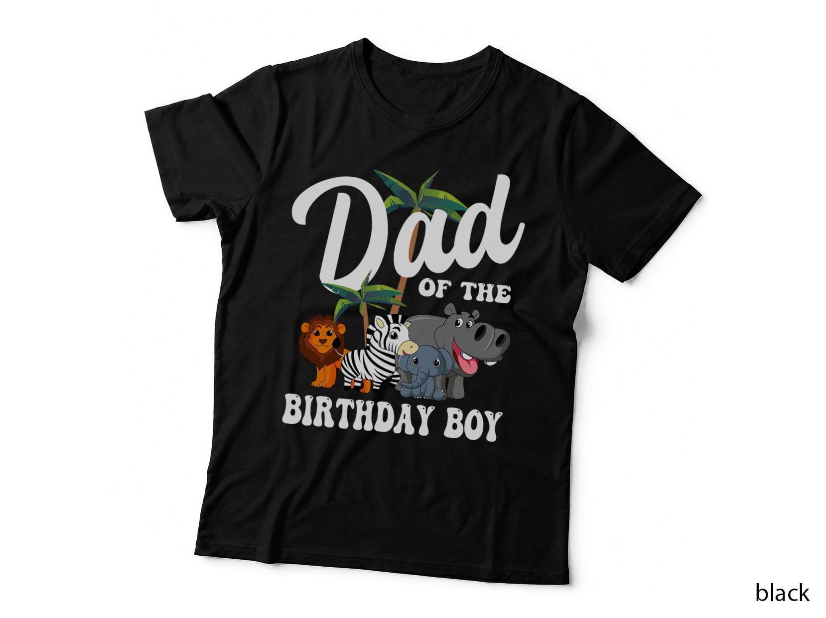 Dad of the Birthday Boy Zoo Birthday Safari Celebration T-Shirt