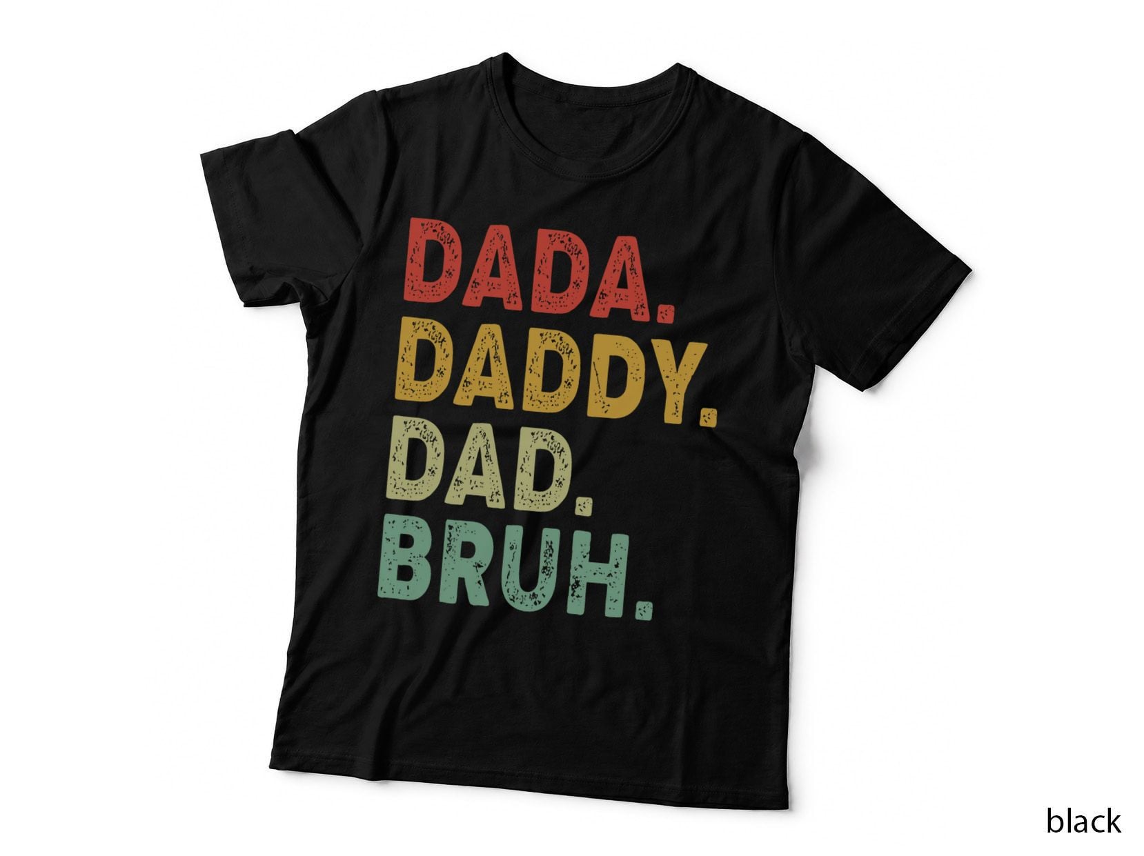 Dada Daddy Dad Bruh Men Fathers Day Vintage Funny Father T-Shirt