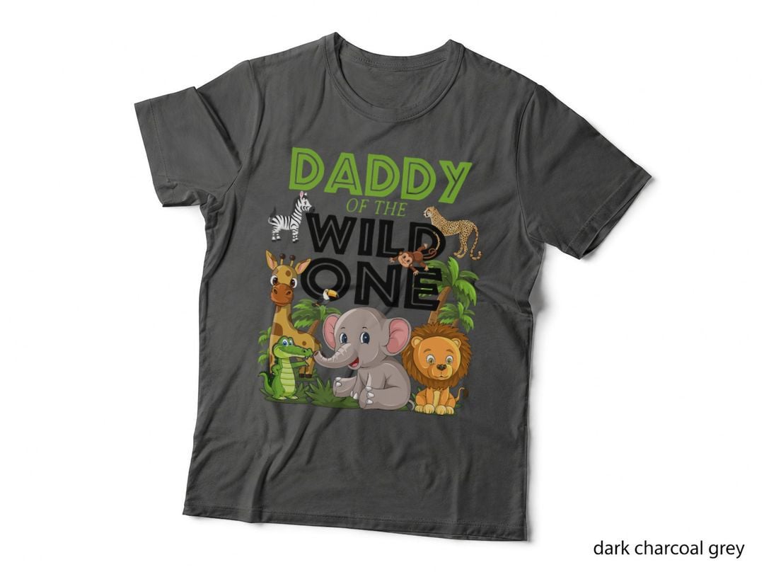 Daddy of the Wild One Safari T-Shirt, Jungle Birthday Theme