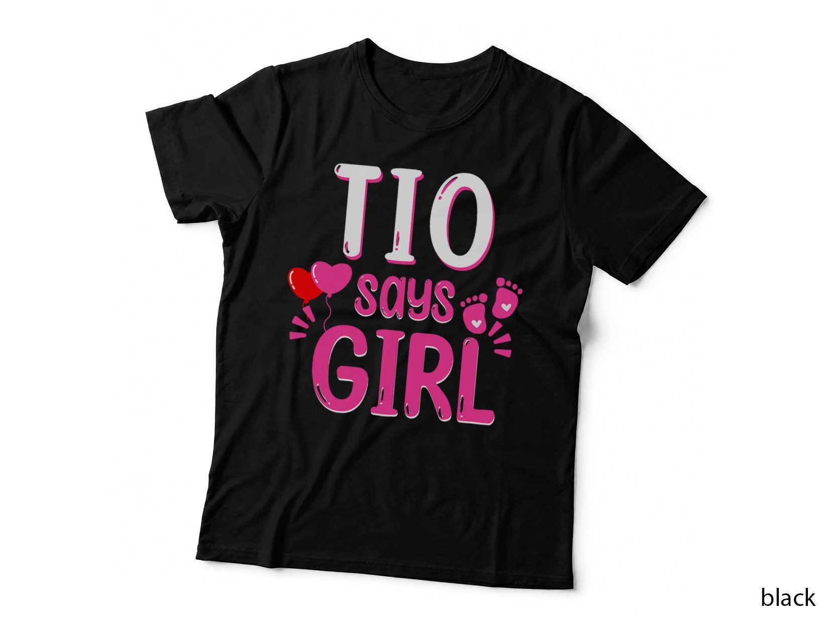 Gender Reveal Tio Says Girl Matching Family Baby, Gender Neutral T-Shirt