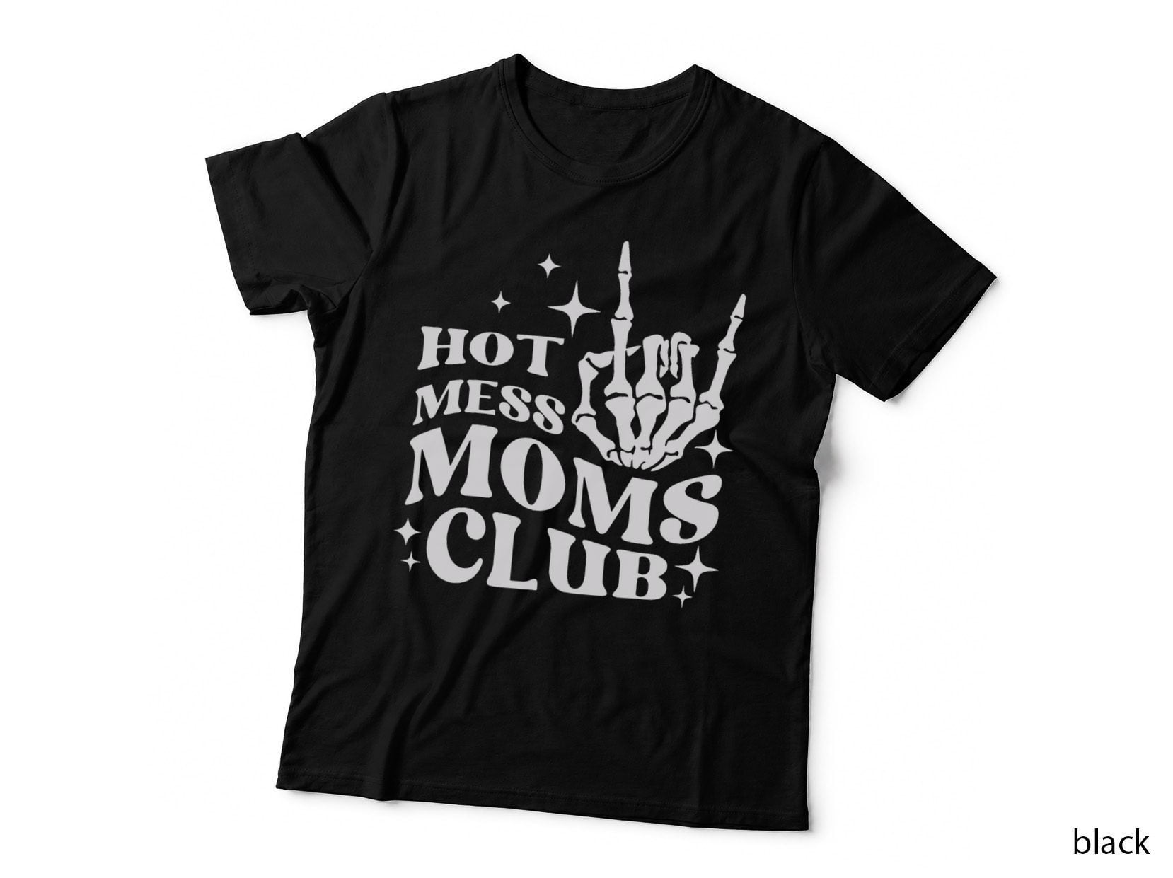 Hot Mess Moms Club Vintage Retro Mother's Day Mama Mom T-Shirt