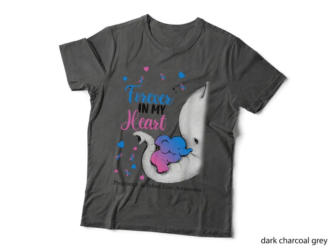 Love Elephant Mom Pregnancy & Infant Loss Awareness Women T-Shirt