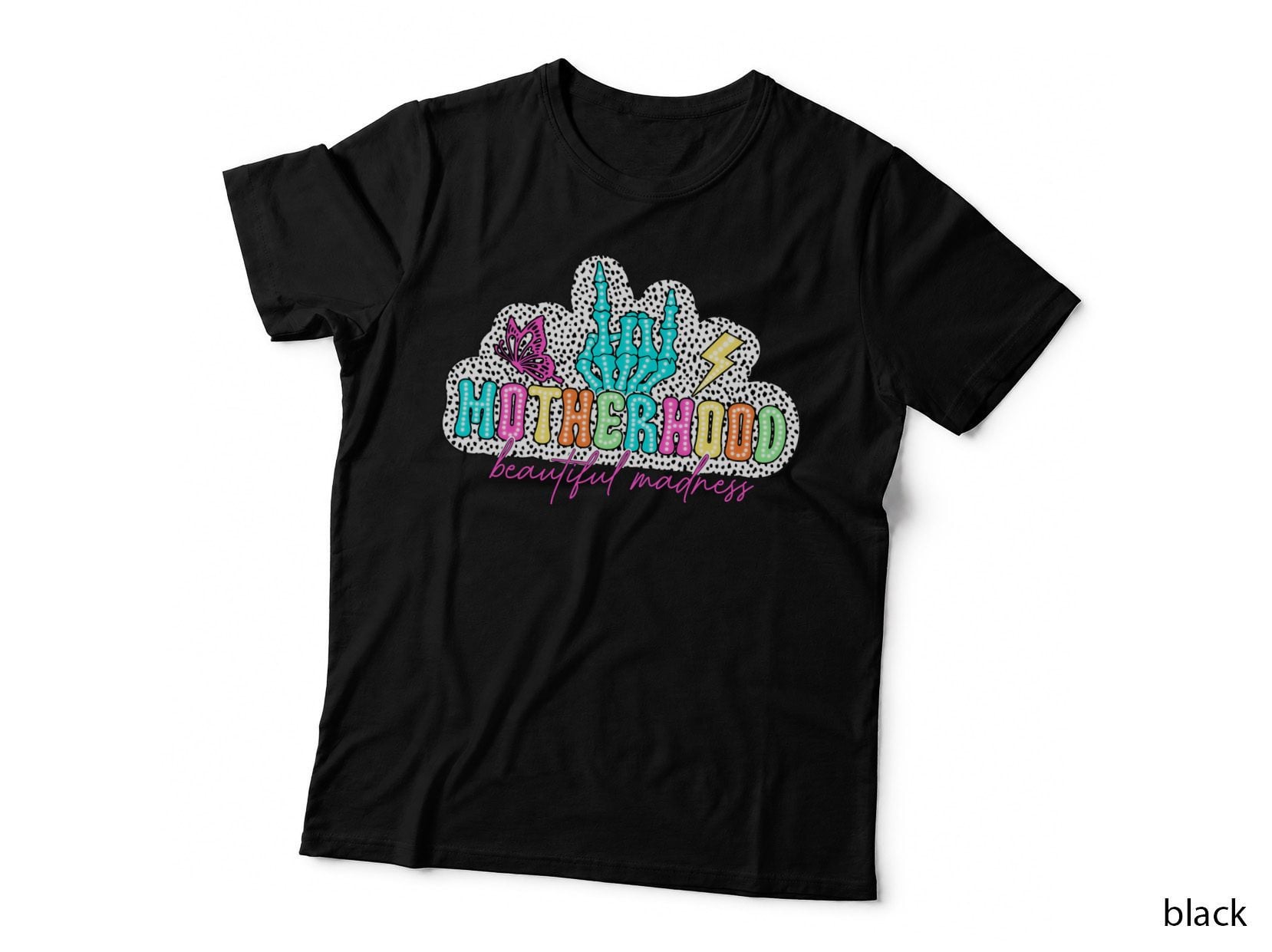 Motherhood Mama Mum 7 T-Shirt, Bold Graphic Print, Mom Family Apparel T-Shirt