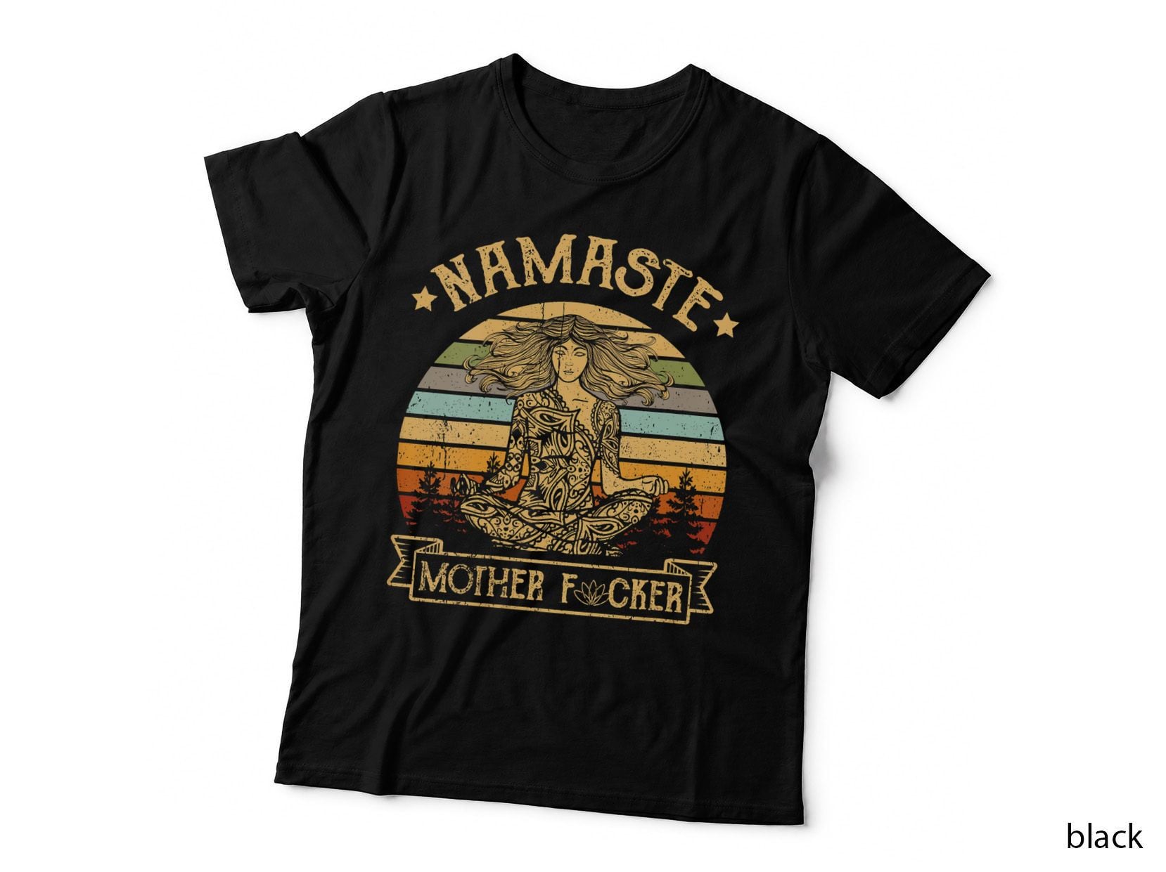 Namaste Yoga Mother, Meditation, Mindfulness, Mom Gift T-Shirt