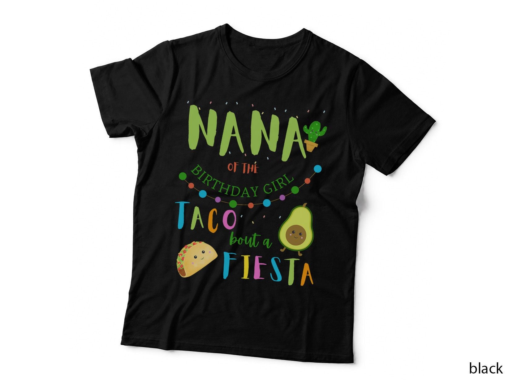 Nana Mexican Birthday Taco Bout a Fiesta Family Matching T-Shirt