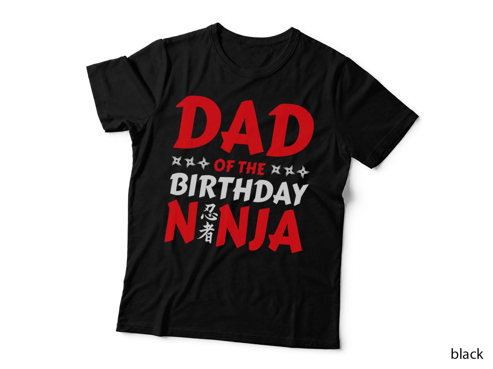 Ninja Dad Birthday Shirt for Kids Ninja Birthday Party Theme T-Shirt