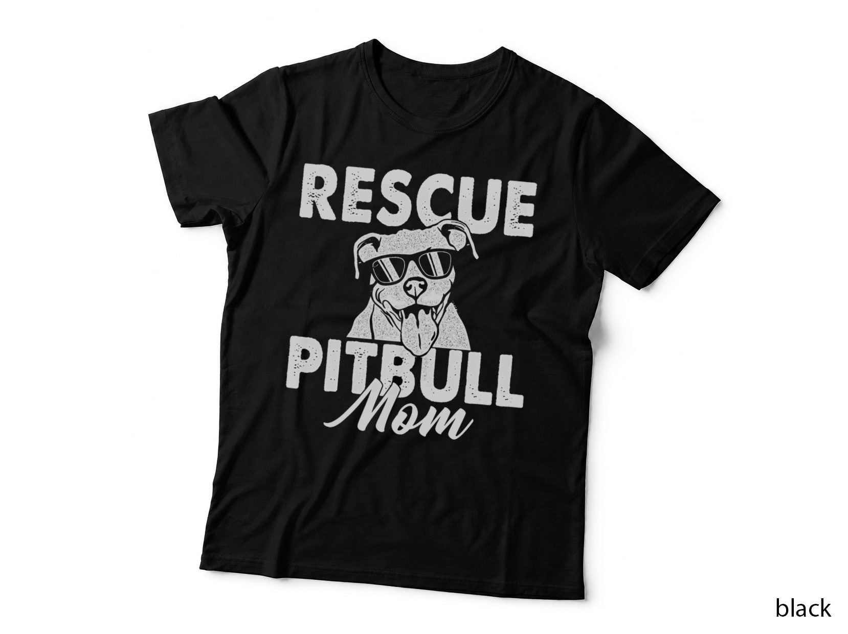 Rescue Pitbull Mom - Pittie Lover Pibble Pit Bull Terrier T-Shirt