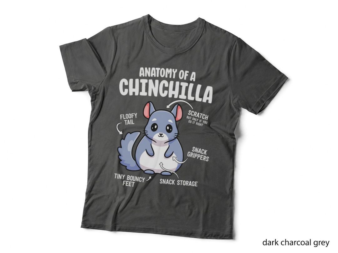Anatomy of a Chinchilla Shirts for Women Lover Mom T-Shirt