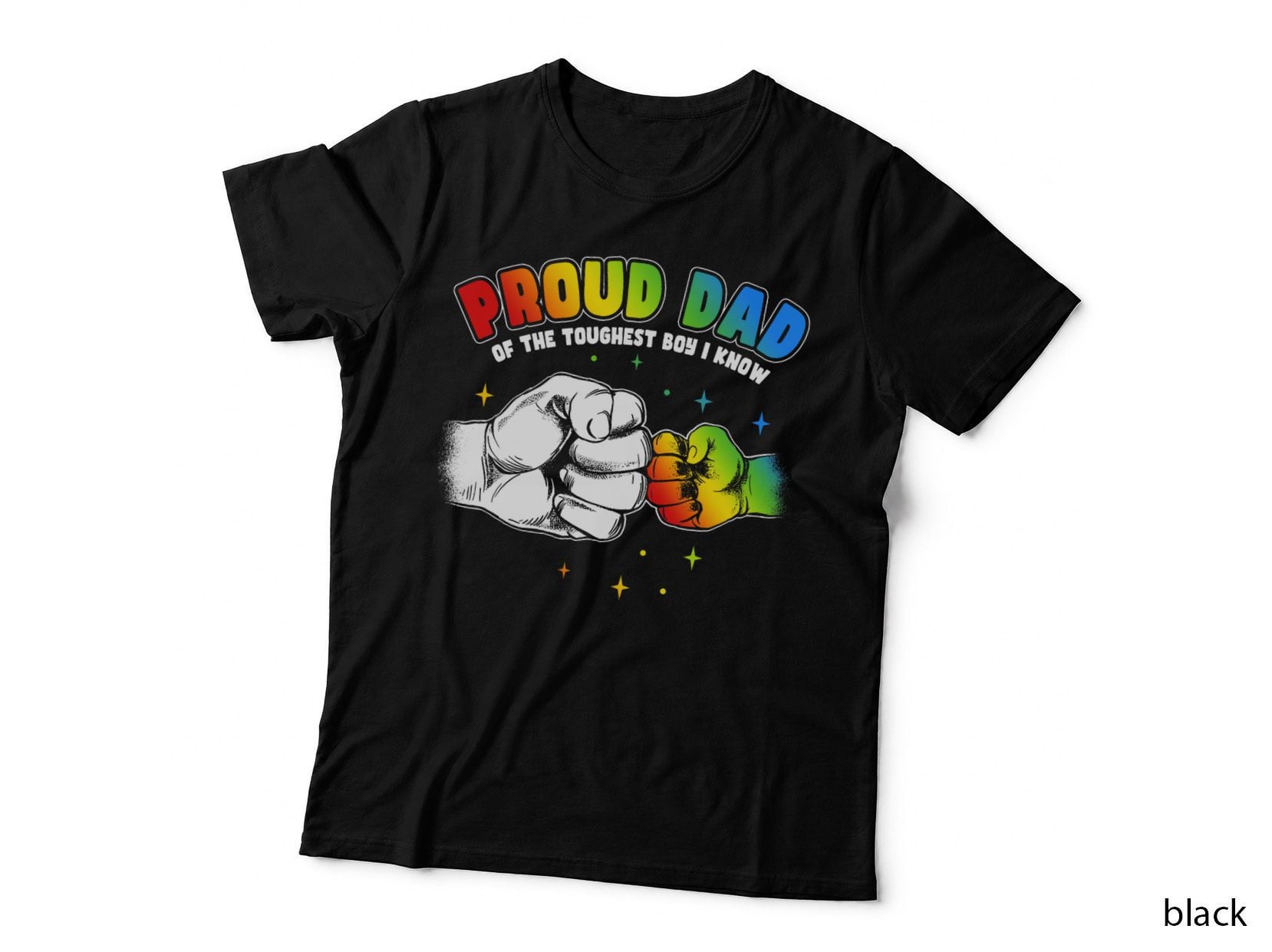 Autism Awareness Proud Dad of the Toughest Boy Autism T-Shirt