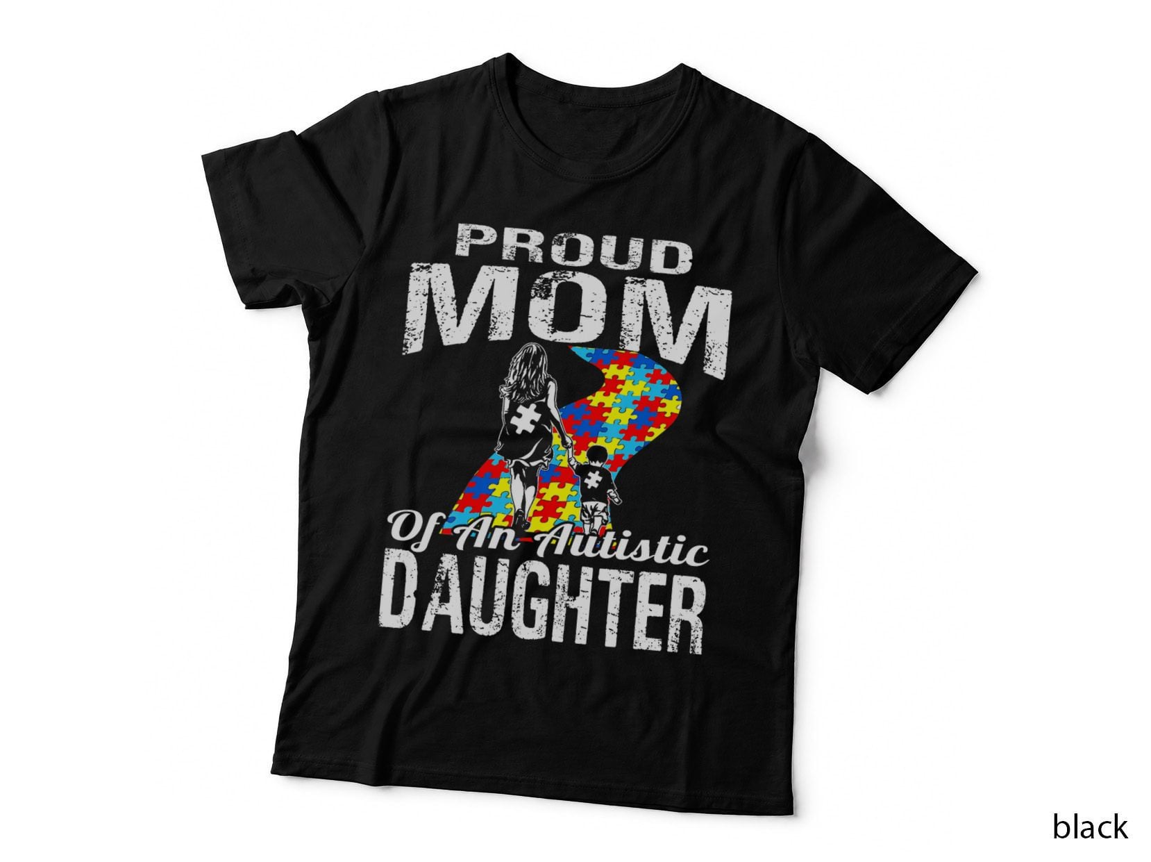 Autism Awareness Tee Proud Mom Autistic Daughter T-Shirt