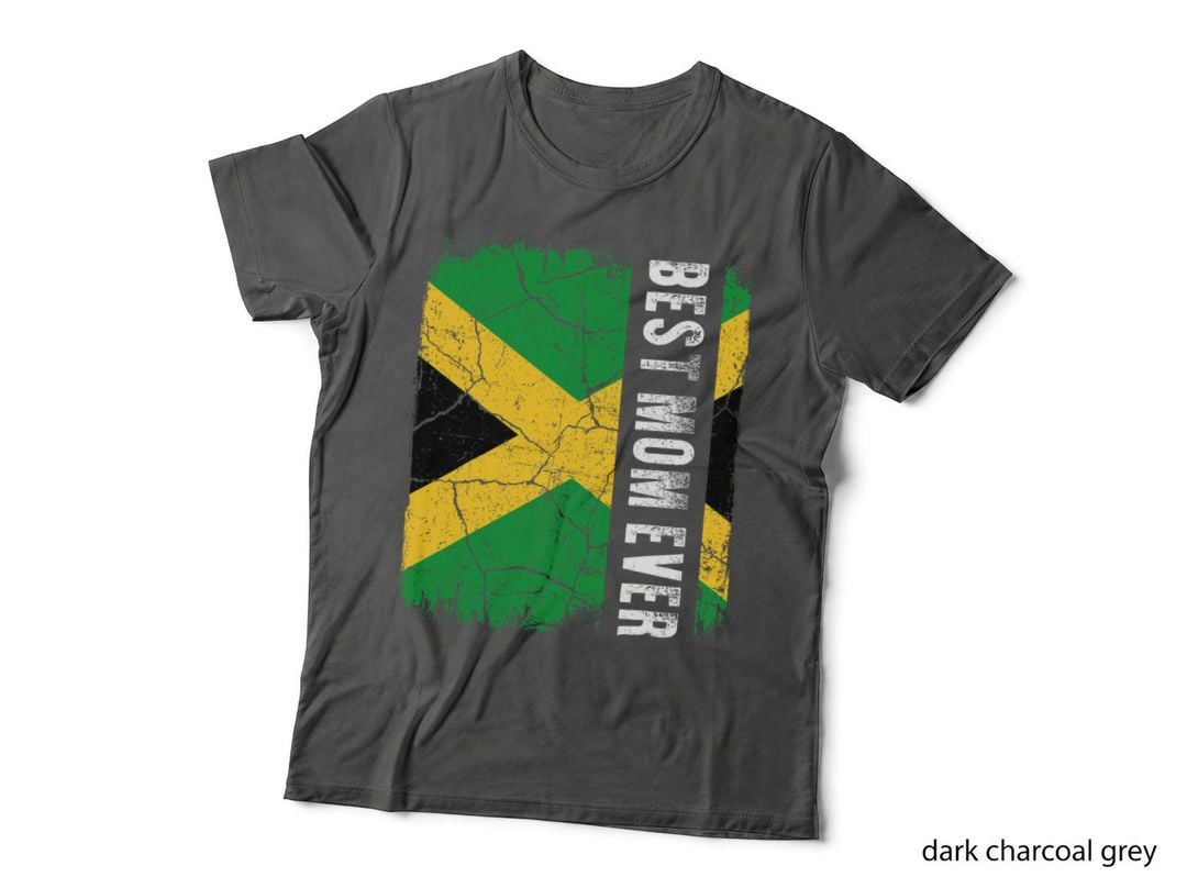 Best Jamaican Mom Ever Jamaica Flag Mother's Day Gift T-Shirt