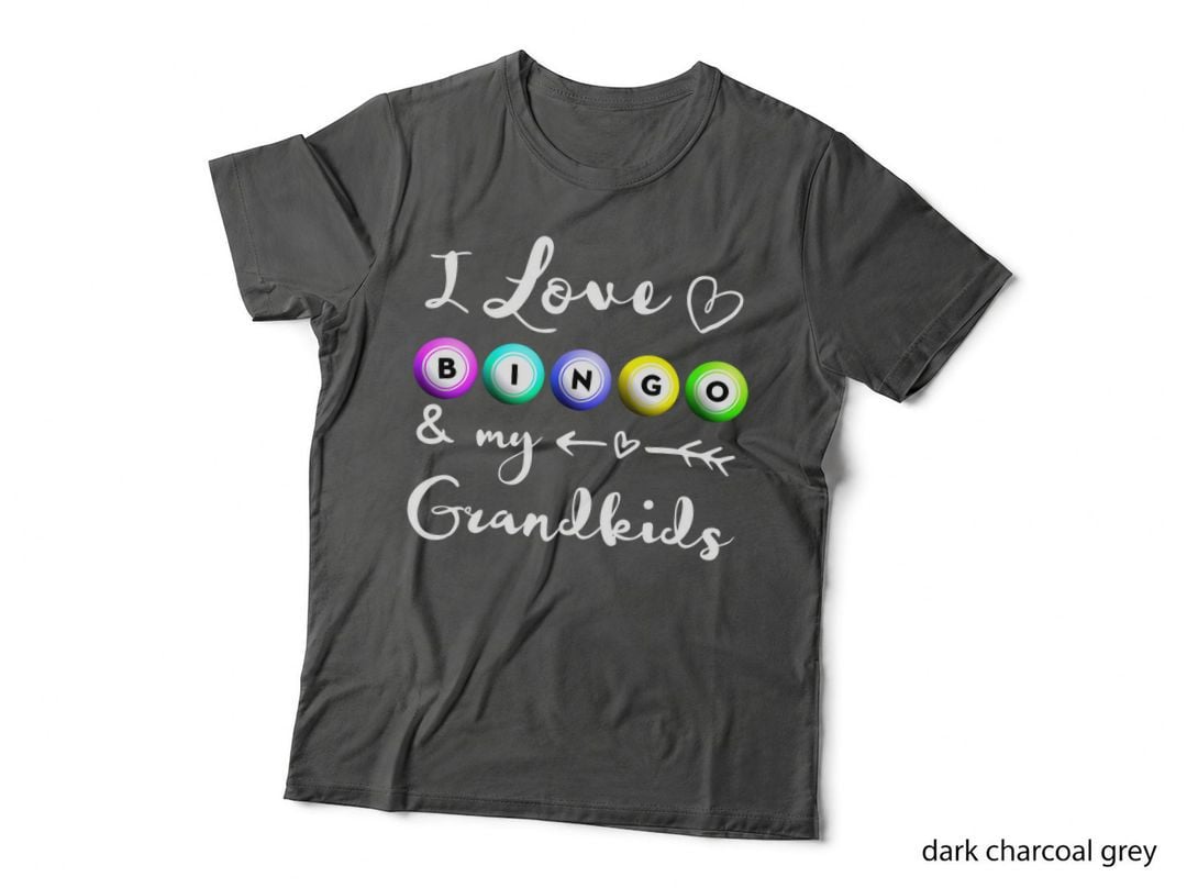 Bingo Shirt, I Love Bingo, Gift for Grandma, Mommom Nana T-Shirt