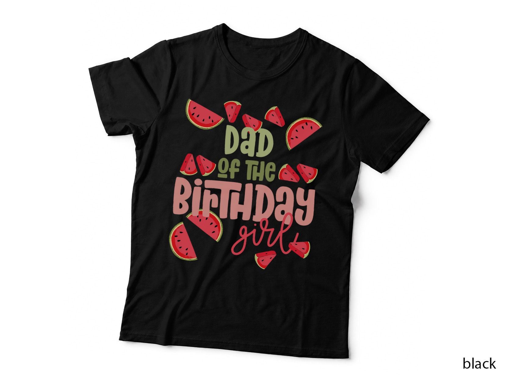 Dad Birthday One in a Melon Watermelon Birthday Girl T-Shirt