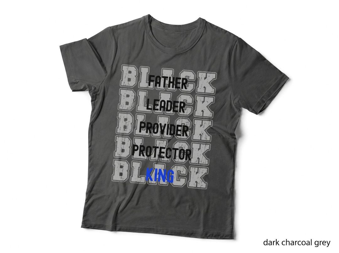 Father's Day African American Father Leader Black King Dad T-Shirt