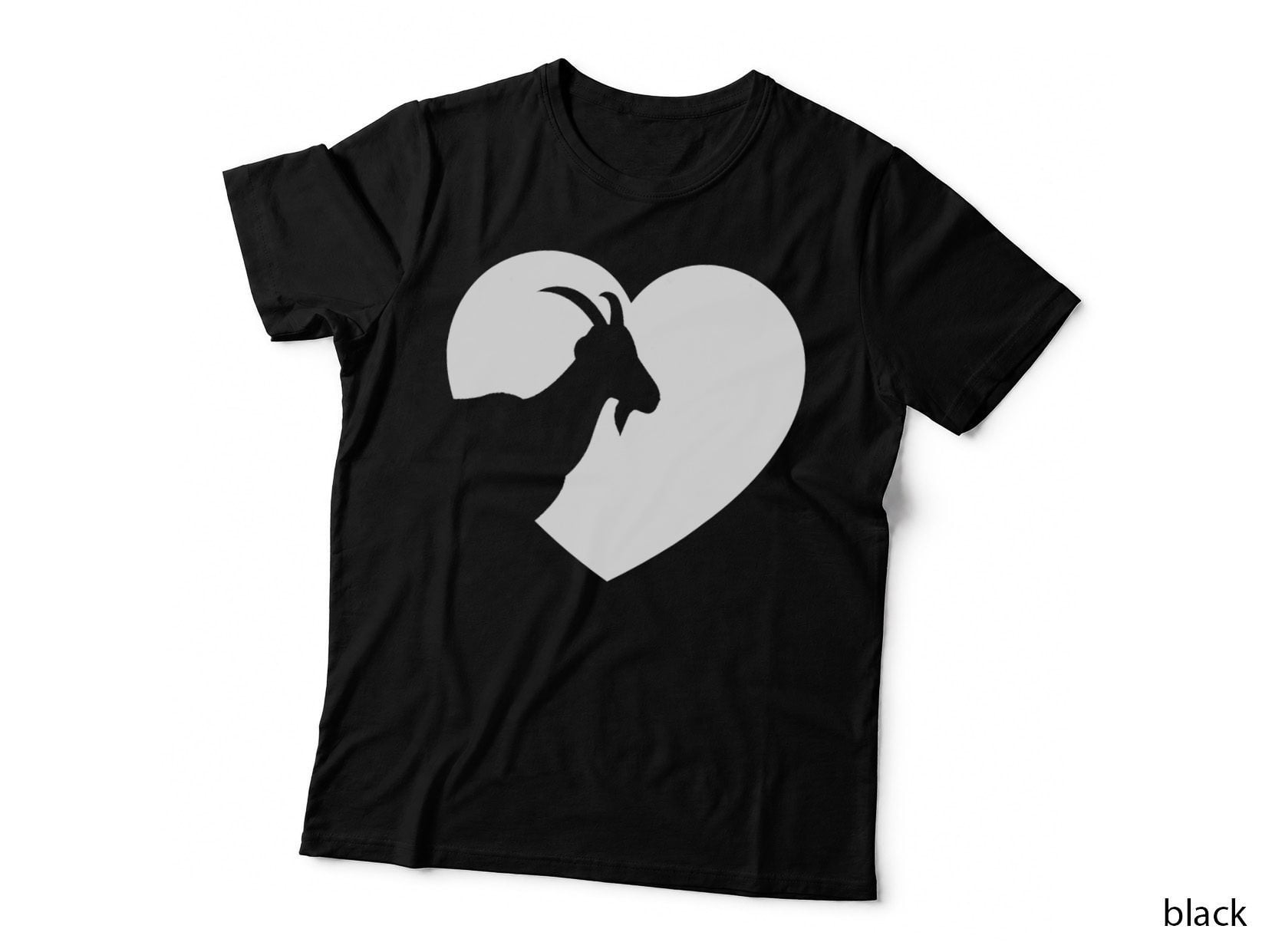 Goats Lover Men Women Boys Girls Mom Lady Funny Heart Goat T-Shirt