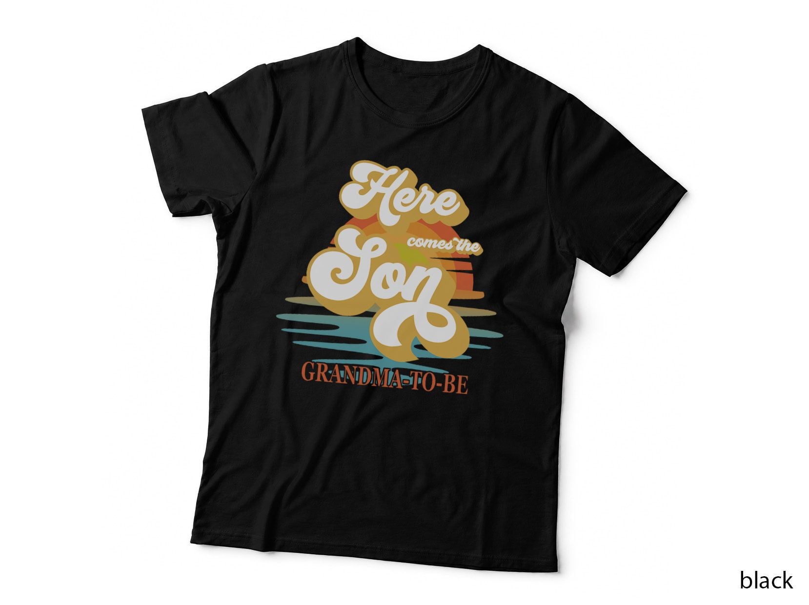 Grandma Here Comes the Son Baby Shower Family Matching T-Shirt
