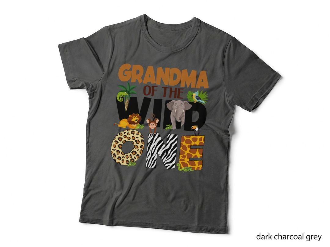 Grandma of the Birthday Wild One Safari Boy Family Matching T-Shirt