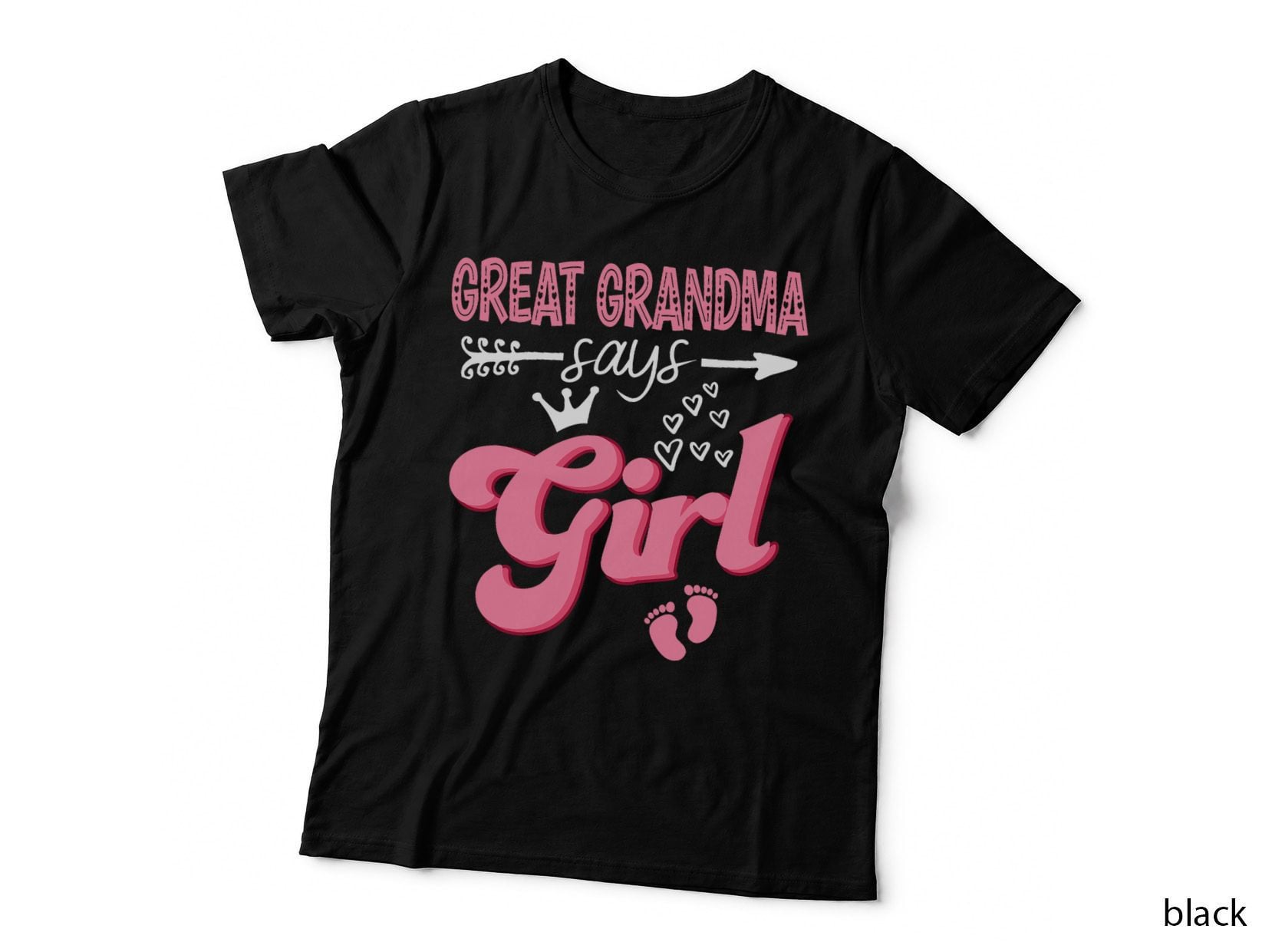 Great Grandma Says Girl Keeper of the Gender Reveal Party T-Shirt