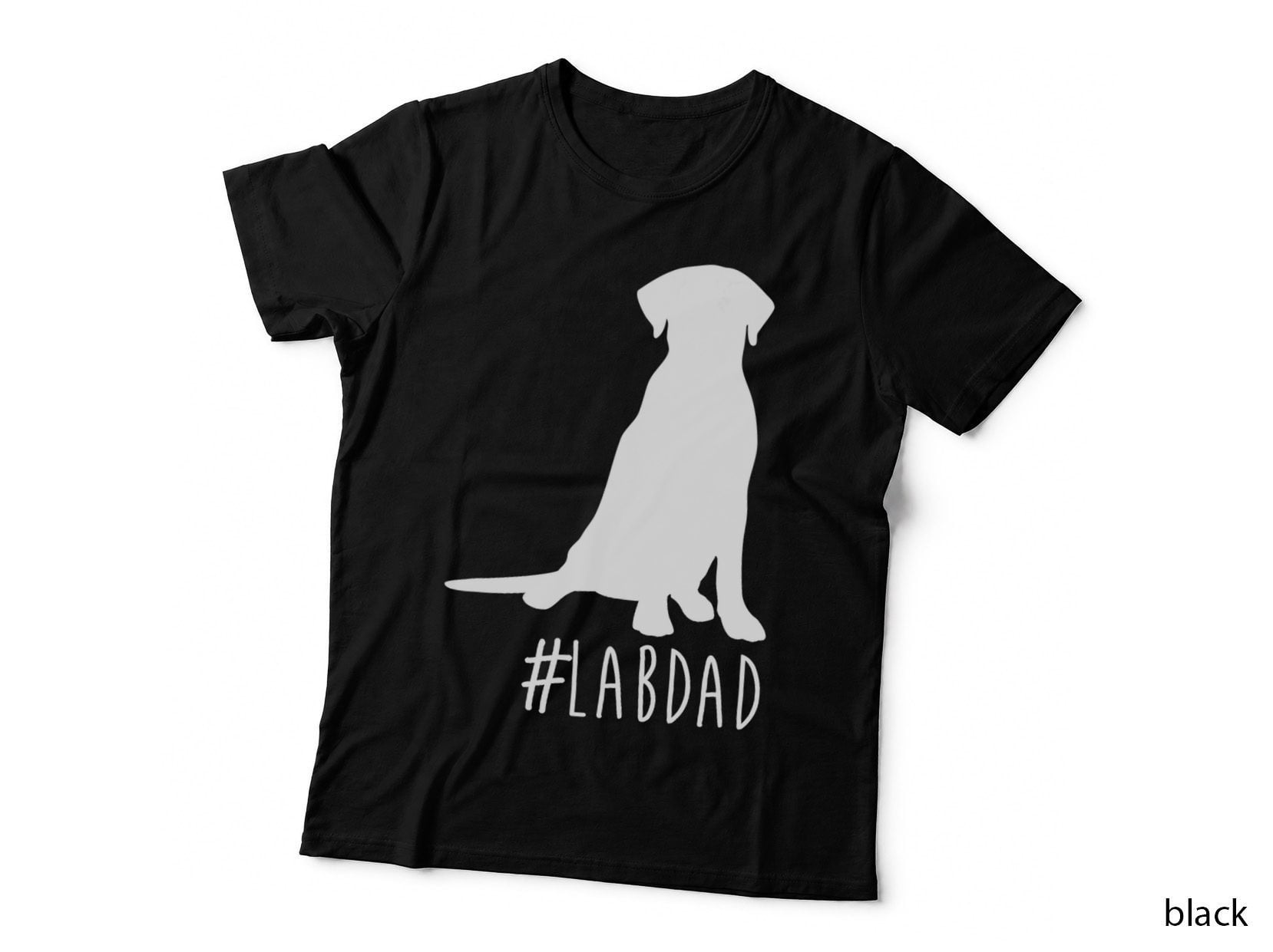 Hashtag Lab Dad T-Shirt. Labrador Retriever Dad Shirt