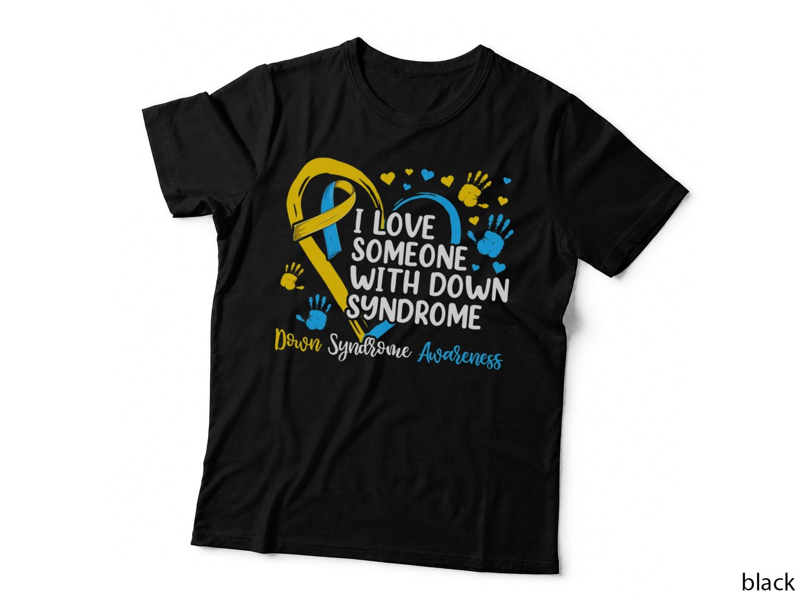 I Love Someone with Down Syndrome Shirts, Mom Heart Ribbon T-Shirt